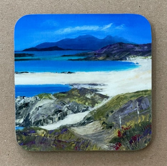 Table coaster with an image of a Scottish seascape by Helensburgh artist.